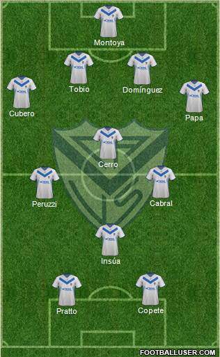 Vélez Sarsfield Formation 2012