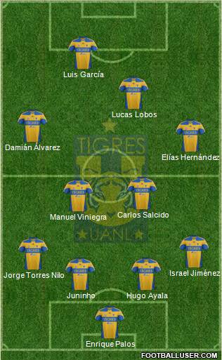 Club Universitario de Nuevo León Formation 2012