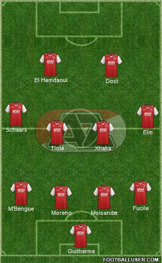 AZ Alkmaar Formation 2012