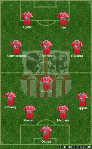 Athletic Club Ajaccien Football Formation 2012