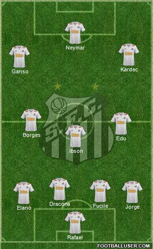 Santos FC Formation 2012