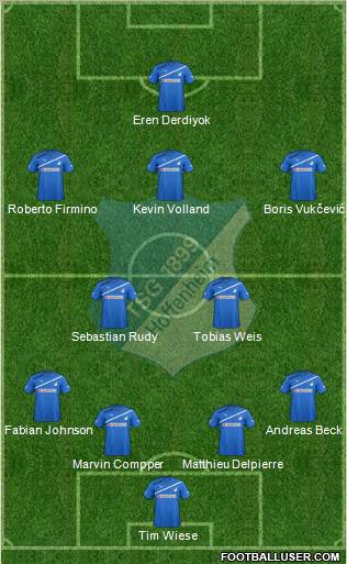 TSG 1899 Hoffenheim Formation 2012