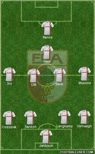 FC Augsburg Formation 2012