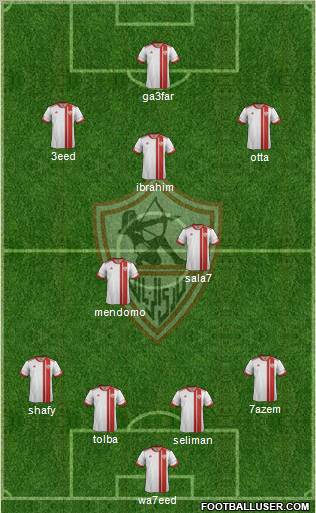 Zamalek Sporting Club Formation 2012