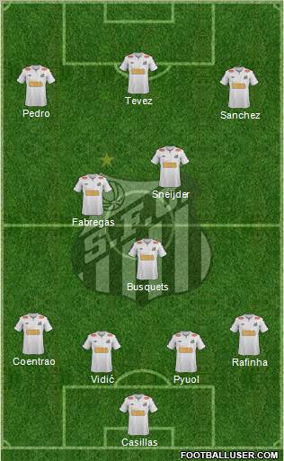 Santos FC Formation 2012