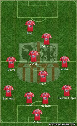 Athletic Club Ajaccien Football Formation 2012