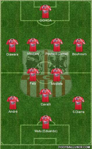 Athletic Club Ajaccien Football Formation 2012