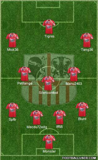 Athletic Club Ajaccien Football Formation 2012