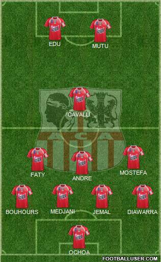 Athletic Club Ajaccien Football Formation 2012