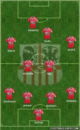 Athletic Club Ajaccien Football Formation 2012