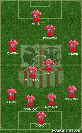 Athletic Club Ajaccien Football Formation 2012