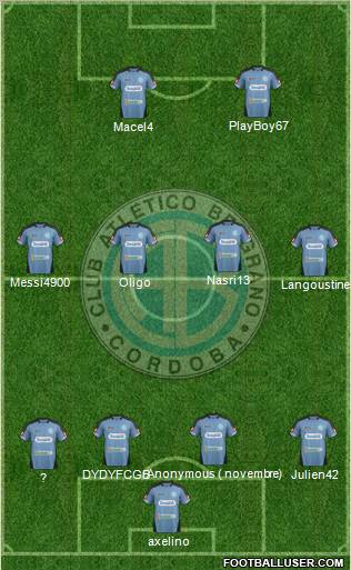 Belgrano de Córdoba Formation 2012