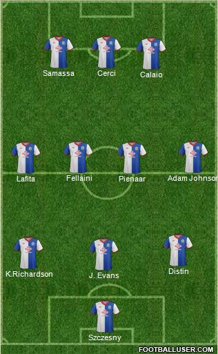 Blackburn Rovers Formation 2012