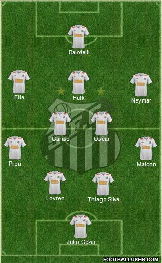 Santos FC Formation 2012