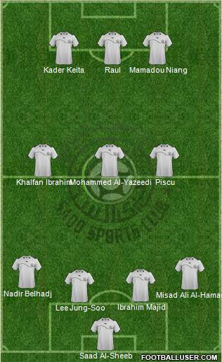 Al-Sadd Sports Club Formation 2012