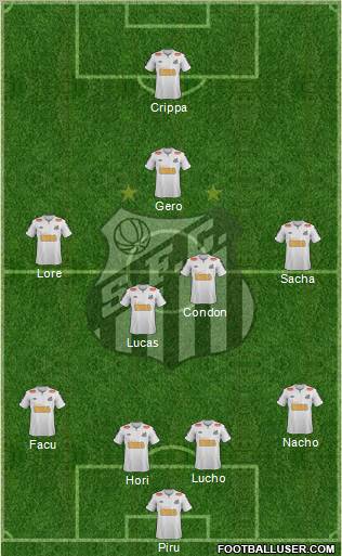 Santos FC Formation 2012