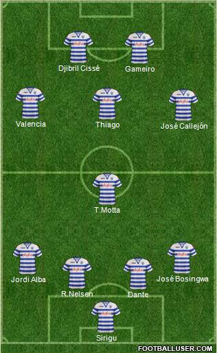 Queens Park Rangers Formation 2012