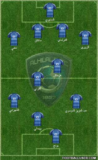 Al-Hilal (KSA) Formation 2012