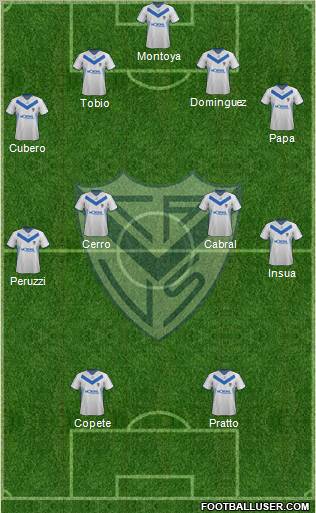 Vélez Sarsfield Formation 2012