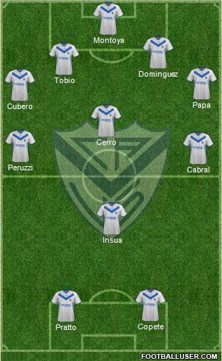 Vélez Sarsfield Formation 2012