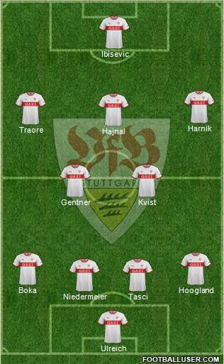 VfB Stuttgart Formation 2012