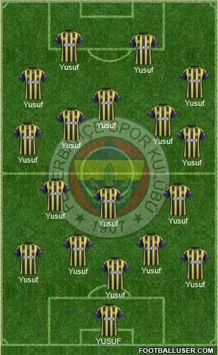Fenerbahçe SK Formation 2012