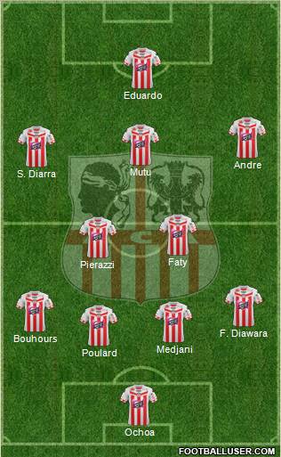 Athletic Club Ajaccien Football Formation 2012