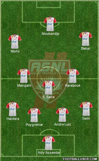 A.S. Nancy Lorraine Formation 2012