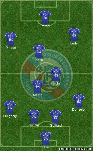 Racing Club de Strasbourg-Football Formation 2012