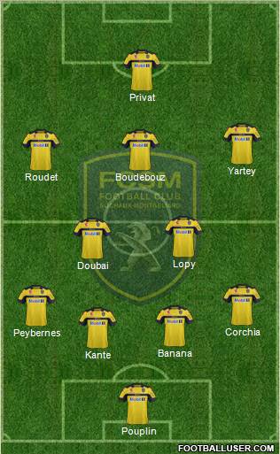 FC Sochaux-Montbéliard Formation 2012