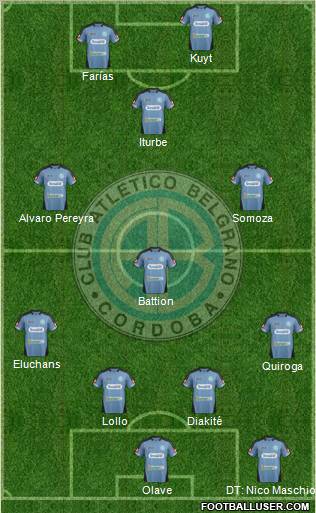 Belgrano de Córdoba Formation 2012