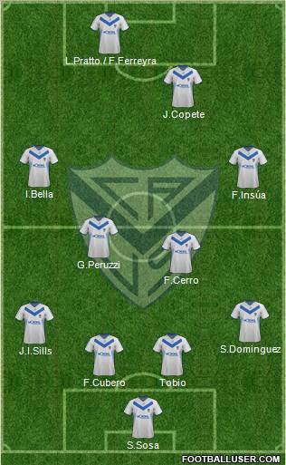 Vélez Sarsfield Formation 2012