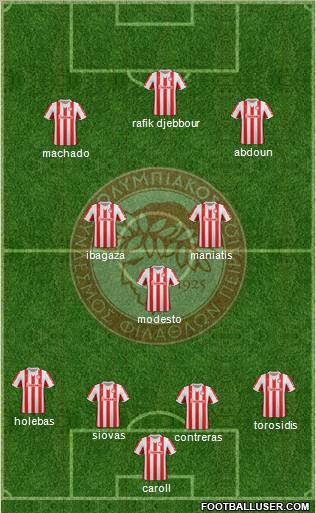 Olympiakos SF Piraeus Formation 2012