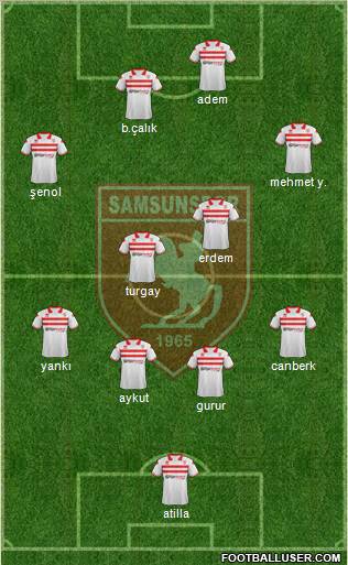 Samsunspor Formation 2012