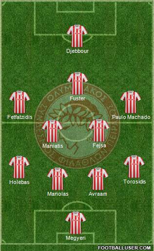 Olympiakos SF Piraeus Formation 2012