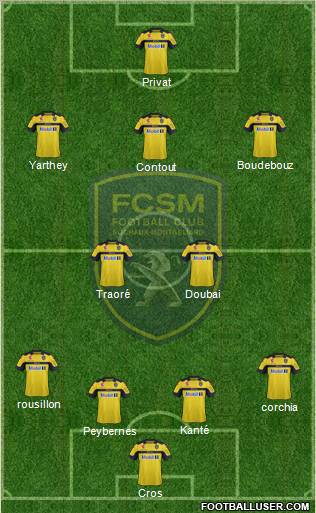 FC Sochaux-Montbéliard Formation 2012