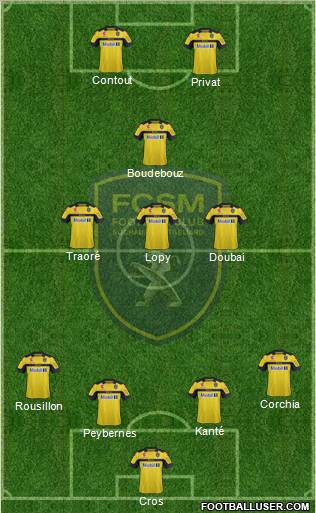 FC Sochaux-Montbéliard Formation 2012