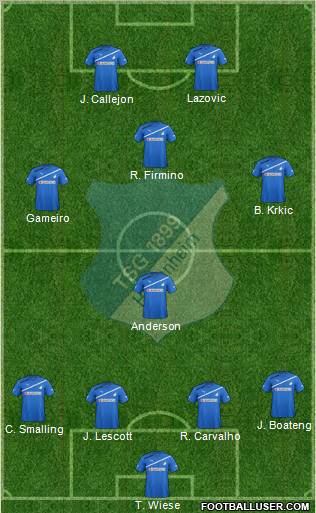 TSG 1899 Hoffenheim Formation 2012