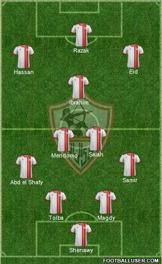 Zamalek Sporting Club Formation 2012