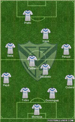 Vélez Sarsfield Formation 2012