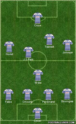 Queens Park Rangers Formation 2012