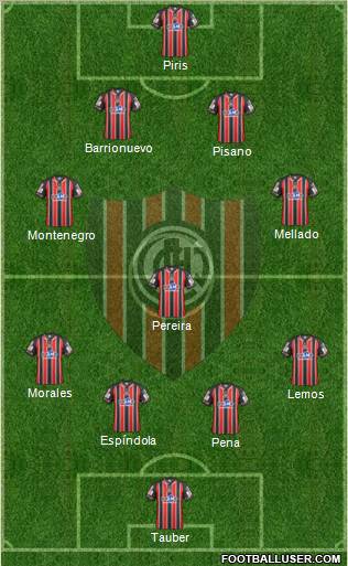 Chacarita Juniors Formation 2012