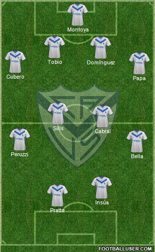 Vélez Sarsfield Formation 2012