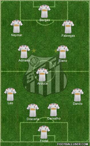 Santos FC Formation 2012