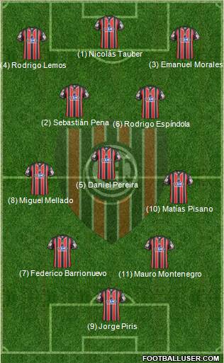 Chacarita Juniors Formation 2012