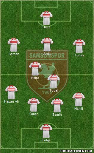 Samsunspor Formation 2012