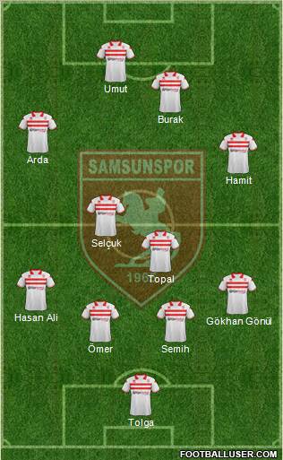 Samsunspor Formation 2012