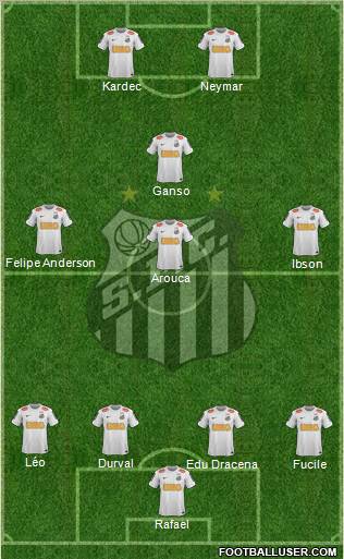 Santos FC Formation 2012