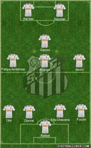 Santos FC Formation 2012