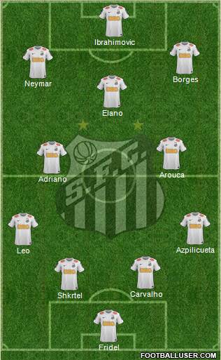 Santos FC Formation 2012